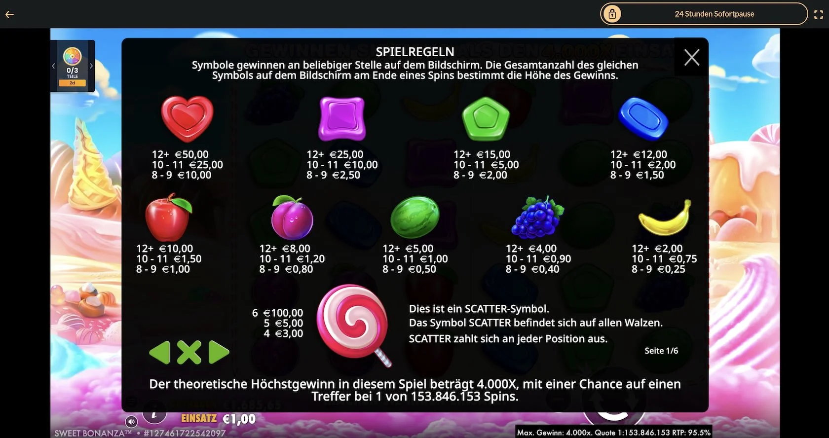 sweet-bonanza-gewinntabelle