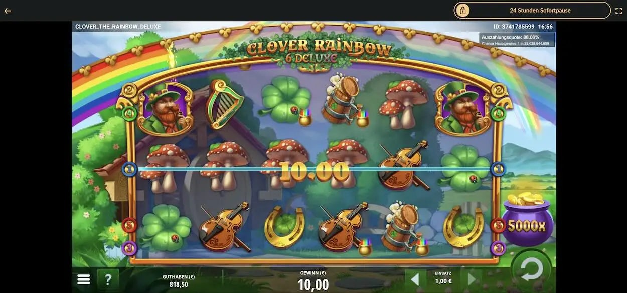 clover-the-rainbow-6-deluxe-gewinn